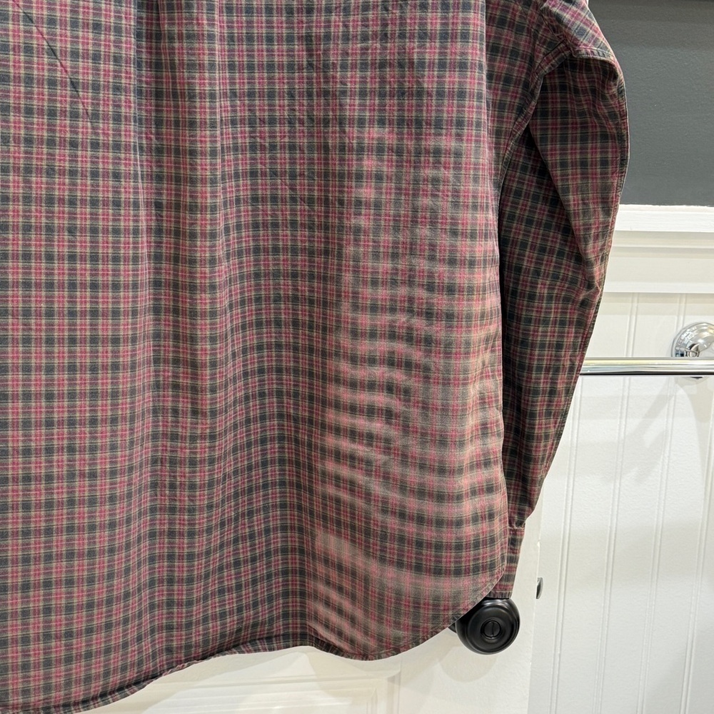 Ralph Lauren Classic Fit Plaid Brushed Flannel Shirt Large - Picture 7 of 9